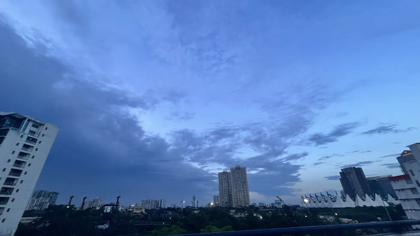 Blue skyline