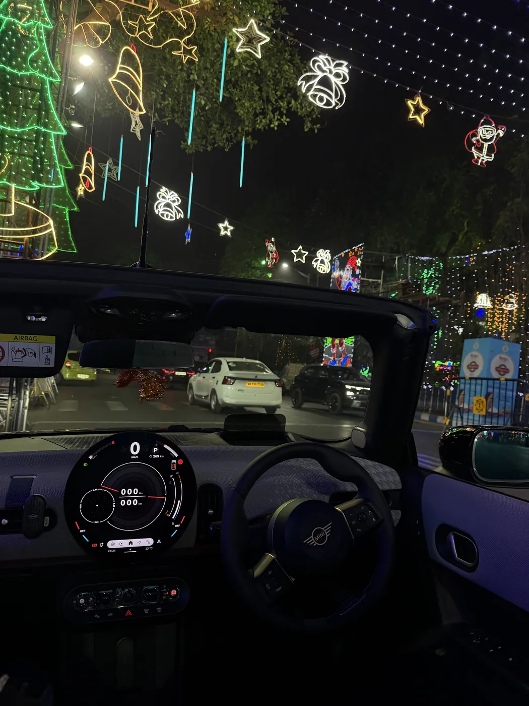 Lights on the drive